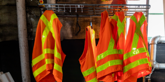 Hanging safety vests