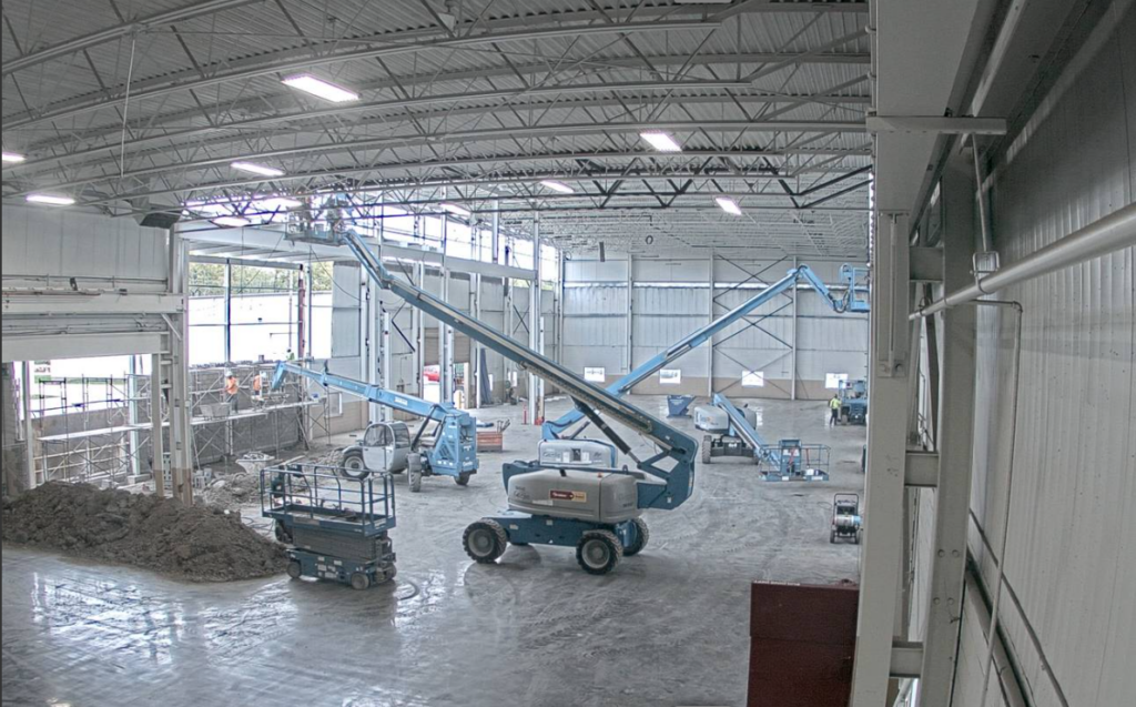 Plant expansion and roof raise industrial construction project